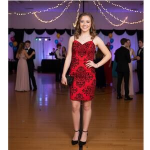 B. Darlin Dress 1/2 Womens Prom Formal Velvet Elegant Party Dance Cocktail Hoco